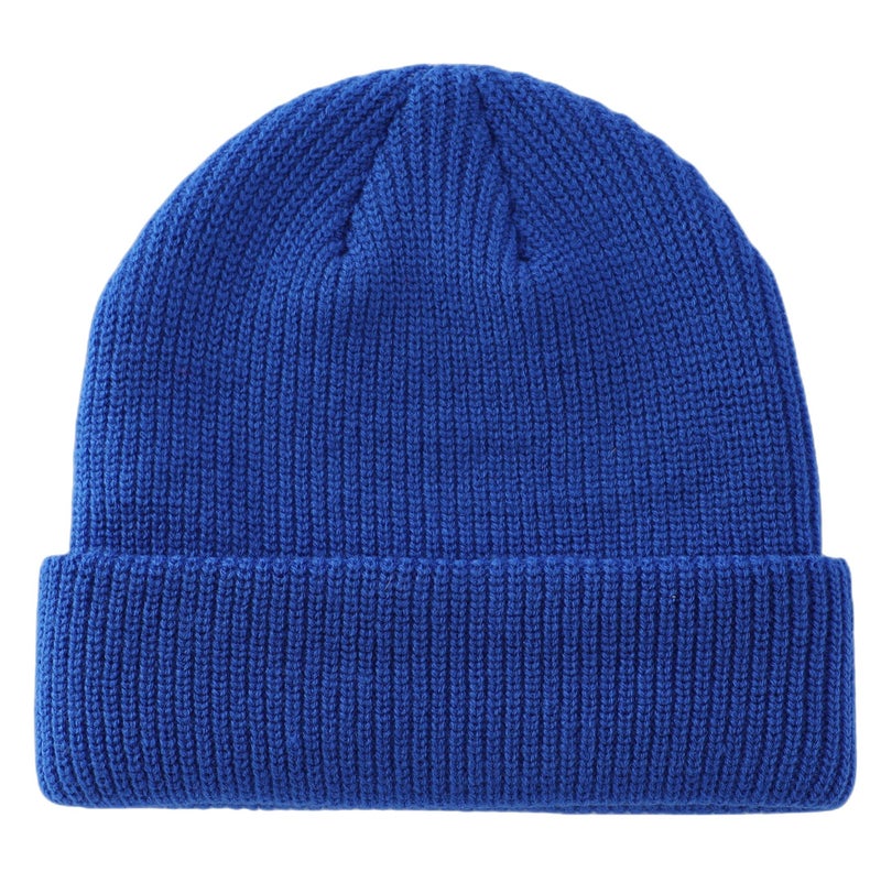 Connectyle Outdoor Classic Bassic Men 's Warm Winter Hats Daily Thick Knit Cuff Beanie Cap Blue, 55 60cm - Image 1